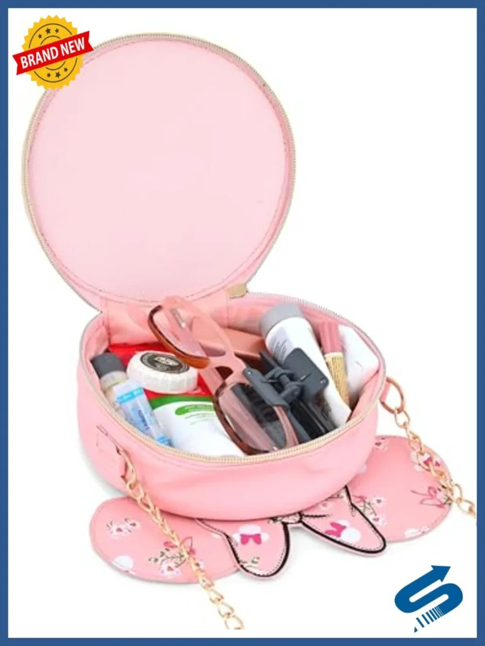 Officially Licensed Disney Minnie Mouse Crossbody Purse - Faux Leather Shoulder